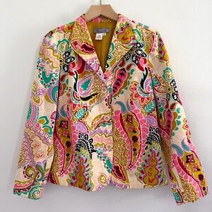Burch Hill Floral Paisley Jacket Blazer